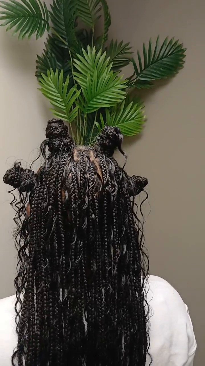 Braided hairstyle example from Braids by Holy in Lanham, MD